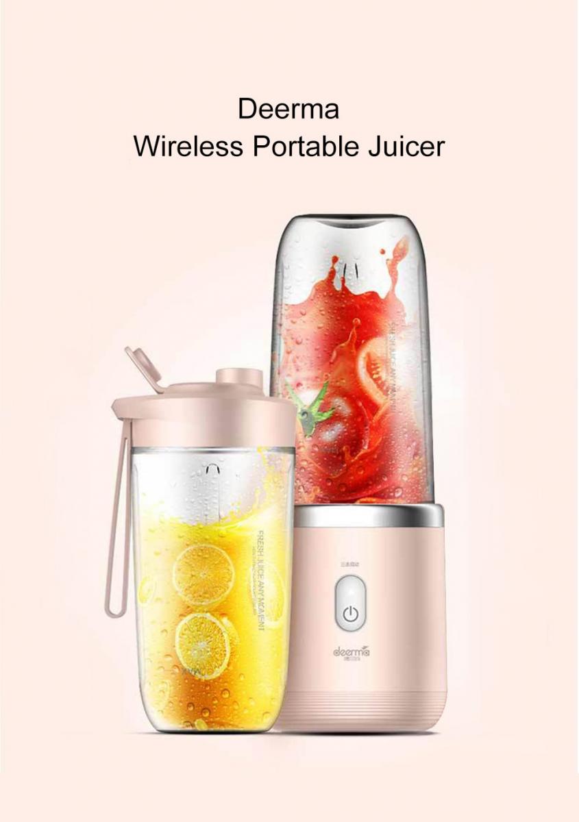 Jual Xiaomi Deerma Blender Buah Wireless Portable Juicer 400ML di